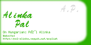 alinka pal business card